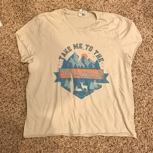 Bella Canvas Vintage Mountain Graphic Tee